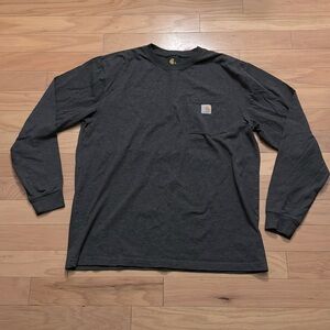 CARHARTT | Gray Original Fit | Long-sleeve T-Shirt | Men’s size L